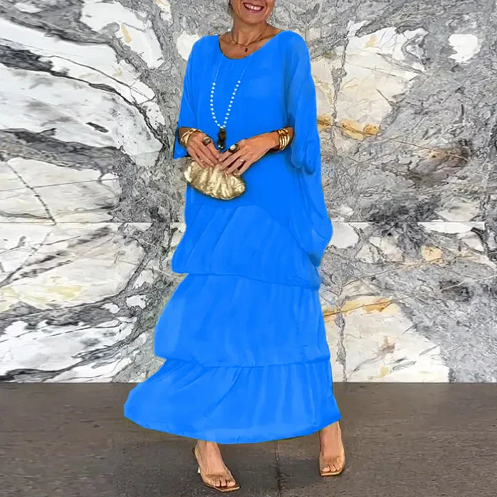 Alessandra - Vestito in chiffon a strati