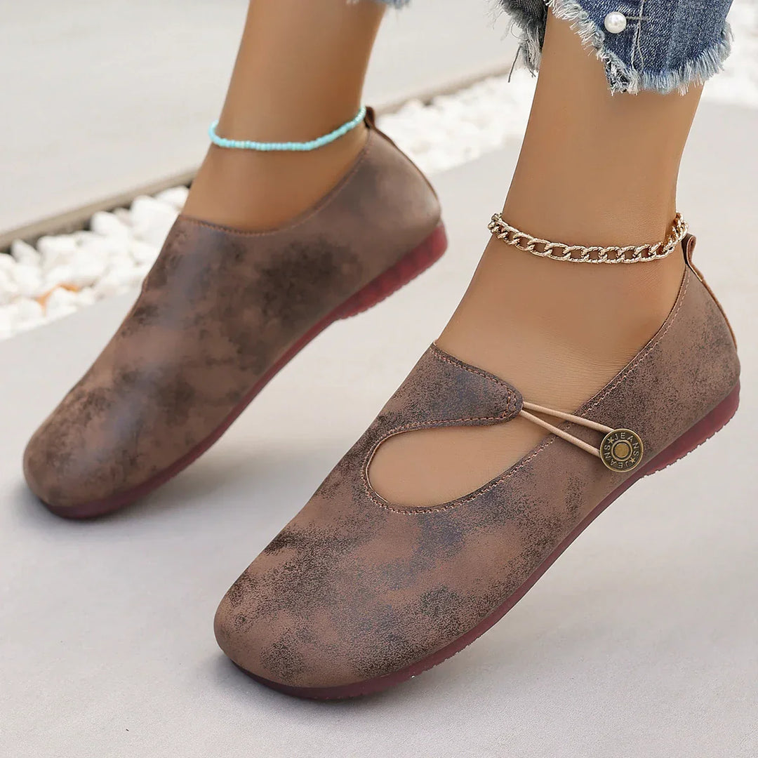Mocassini ortopedici da donna in morbida pelle scamosciata Mila