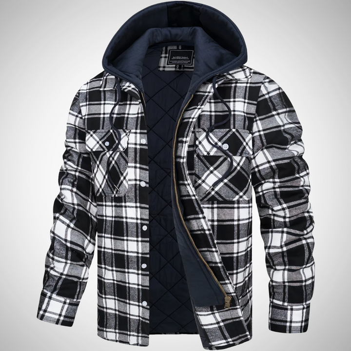 Giacca con cappuccio Rogue Plaid