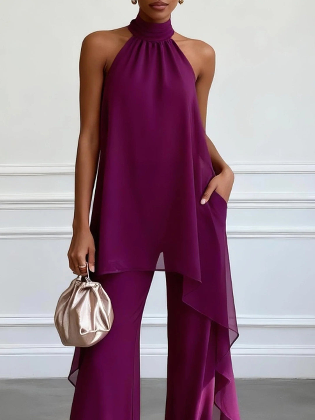 Lara | Completo halter elegante
