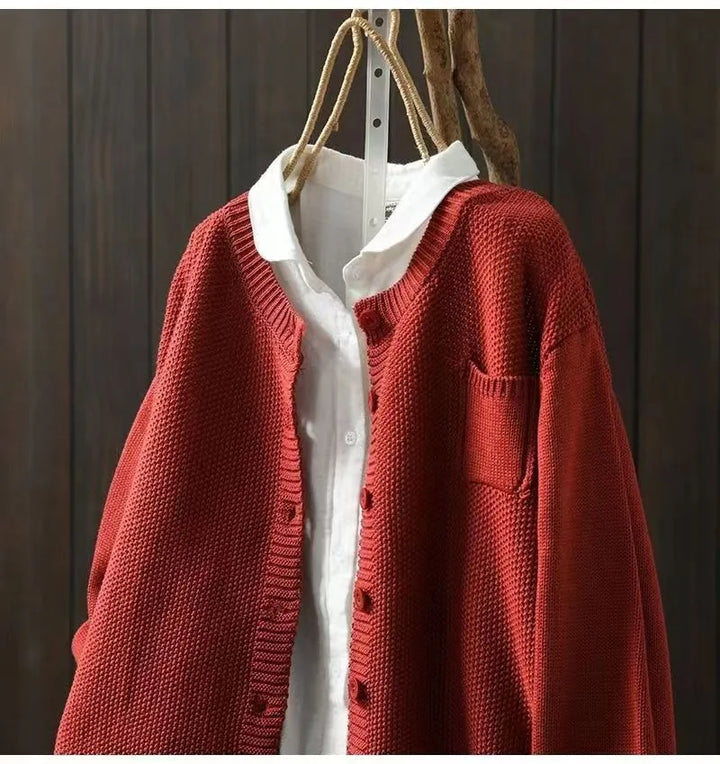 Bianca - Cardigan in maglia accogliente