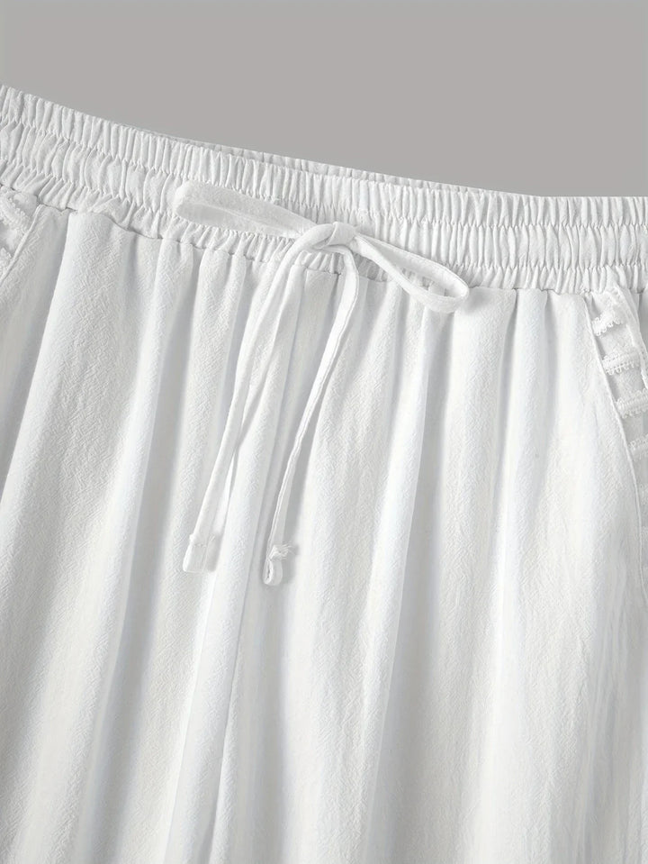 Pantaloni cropped Tracey con finiture a contrasto