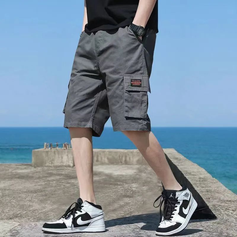 Stefano pantaloncini cargo grigio