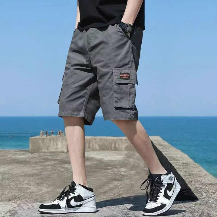 Stefano pantaloncini cargo grigio