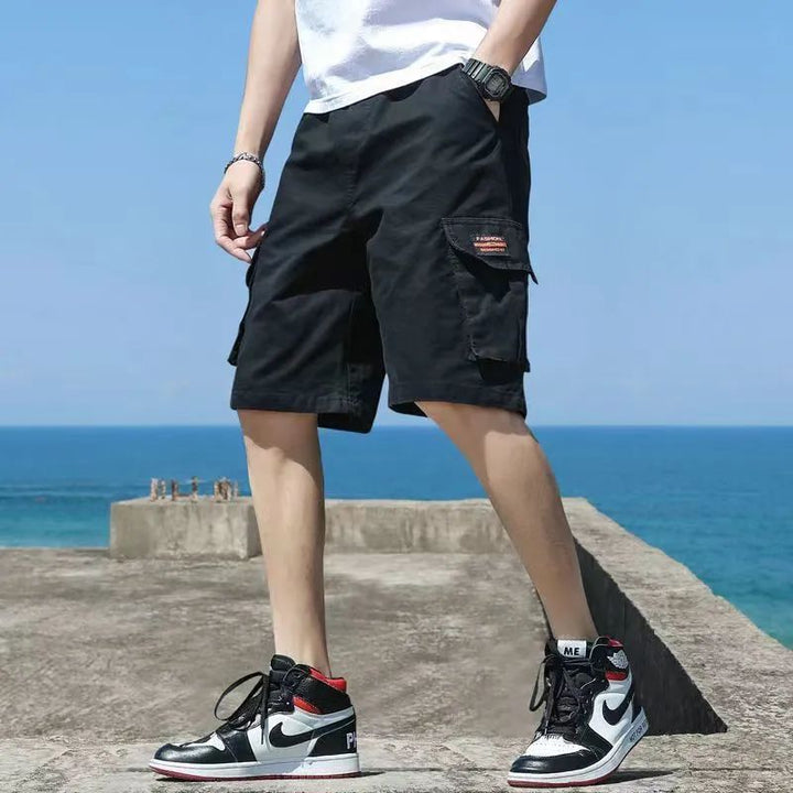 Stefano pantaloncini cargo nero