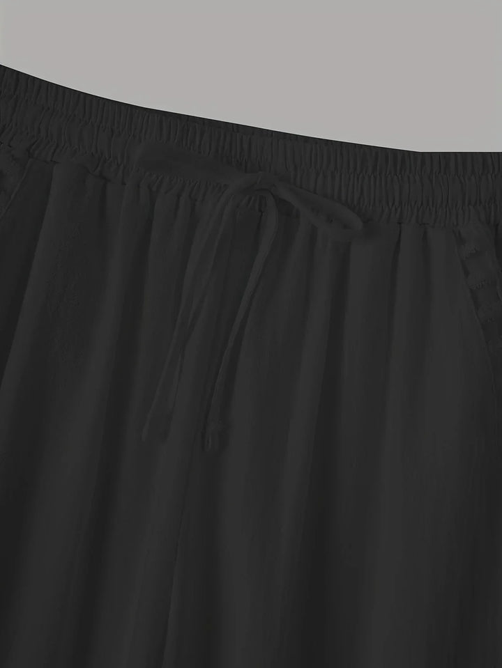 Pantaloni cropped Tracey con finiture a contrasto