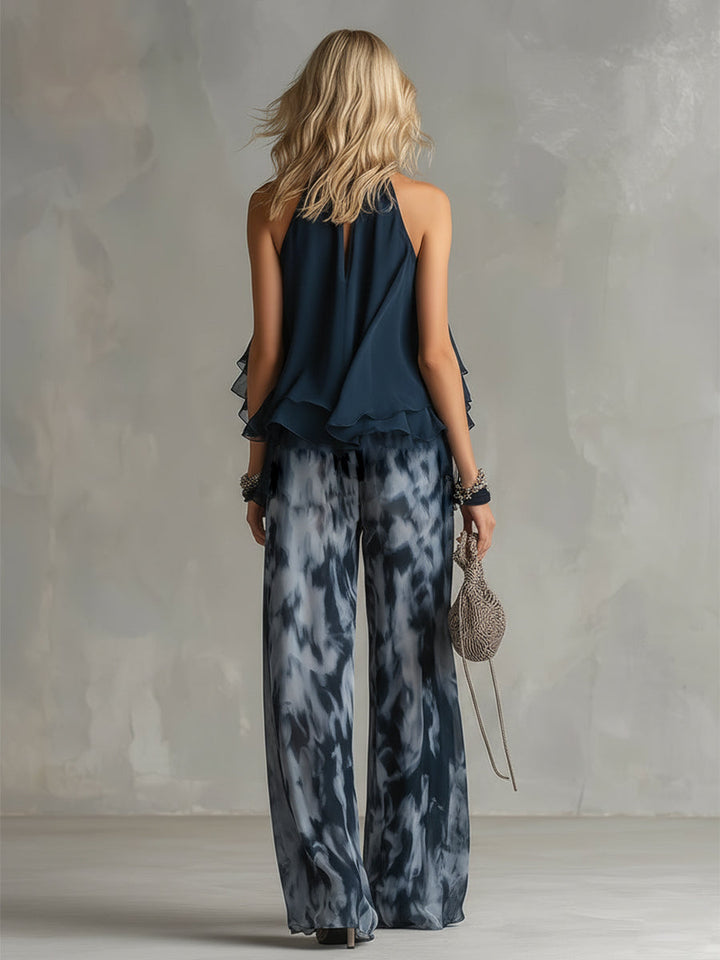 Elisa | Completo elegante e leggero con top fluido e pantaloni larghi
