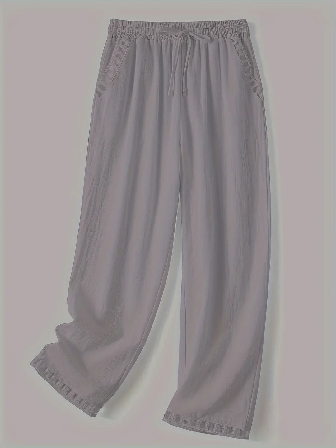 Pantaloni cropped Tracey con finiture a contrasto