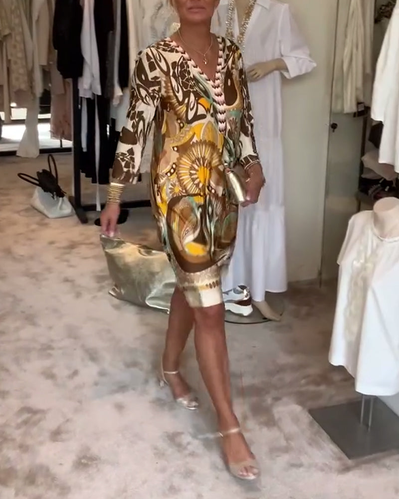 Abito Mariane con stampa vintage