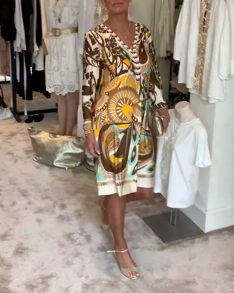 Abito Mariane con stampa vintage