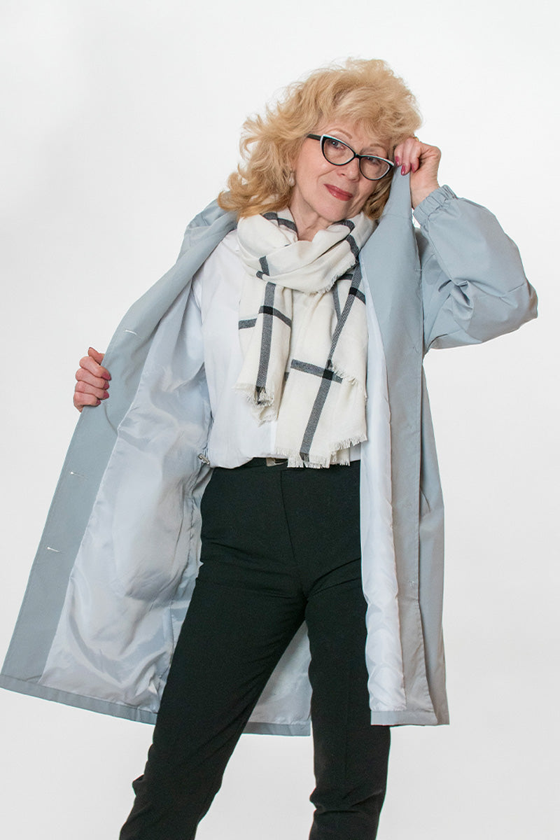 Giacca Leanne con cappuccio oversize resistente all'acqua