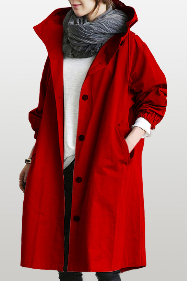 Giacca Leanne con cappuccio oversize resistente all'acqua