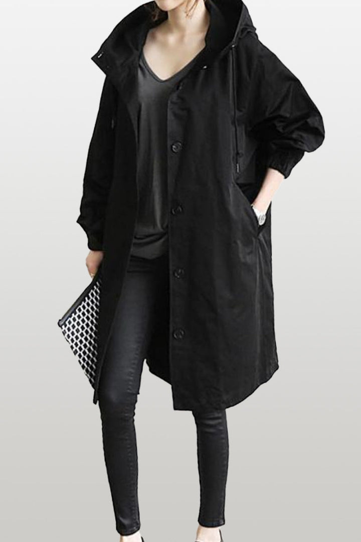 Giacca Leanne con cappuccio oversize resistente all'acqua