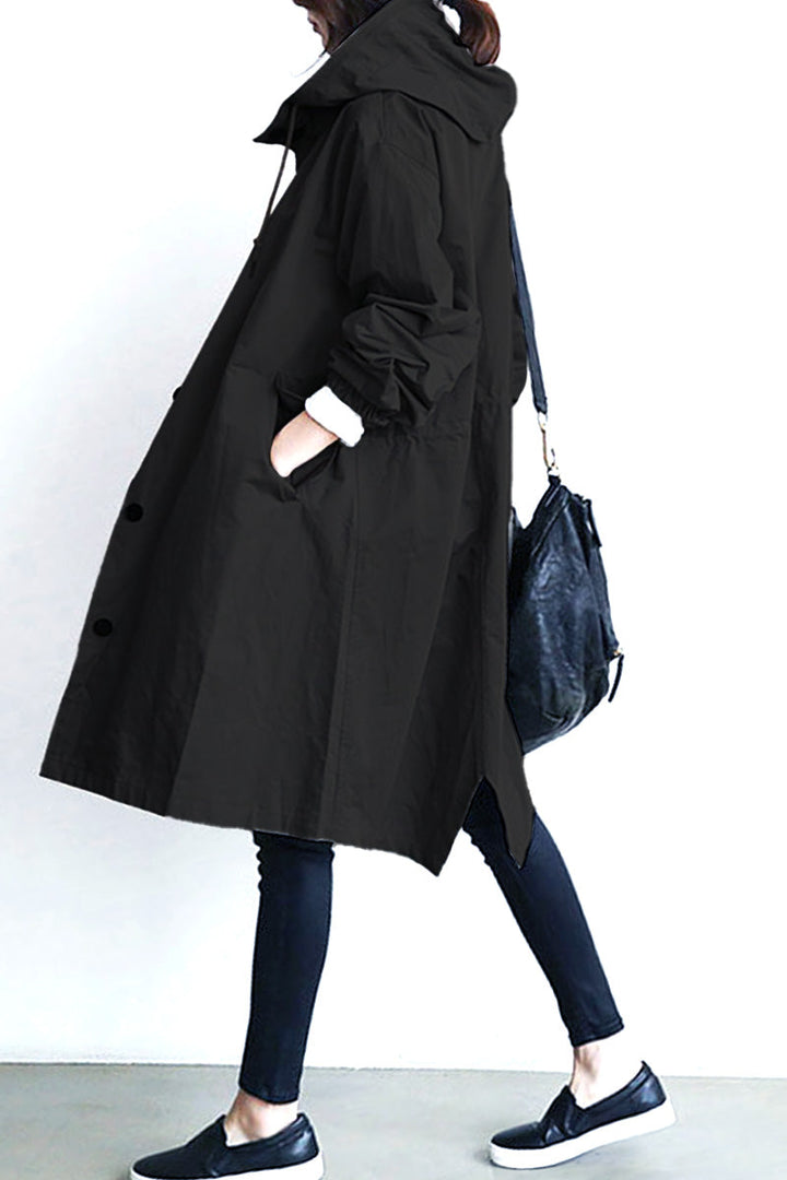 Giacca Leanne con cappuccio oversize resistente all'acqua