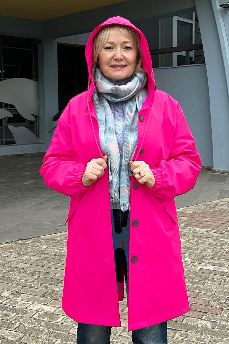 Giacca Leanne con cappuccio oversize resistente all'acqua