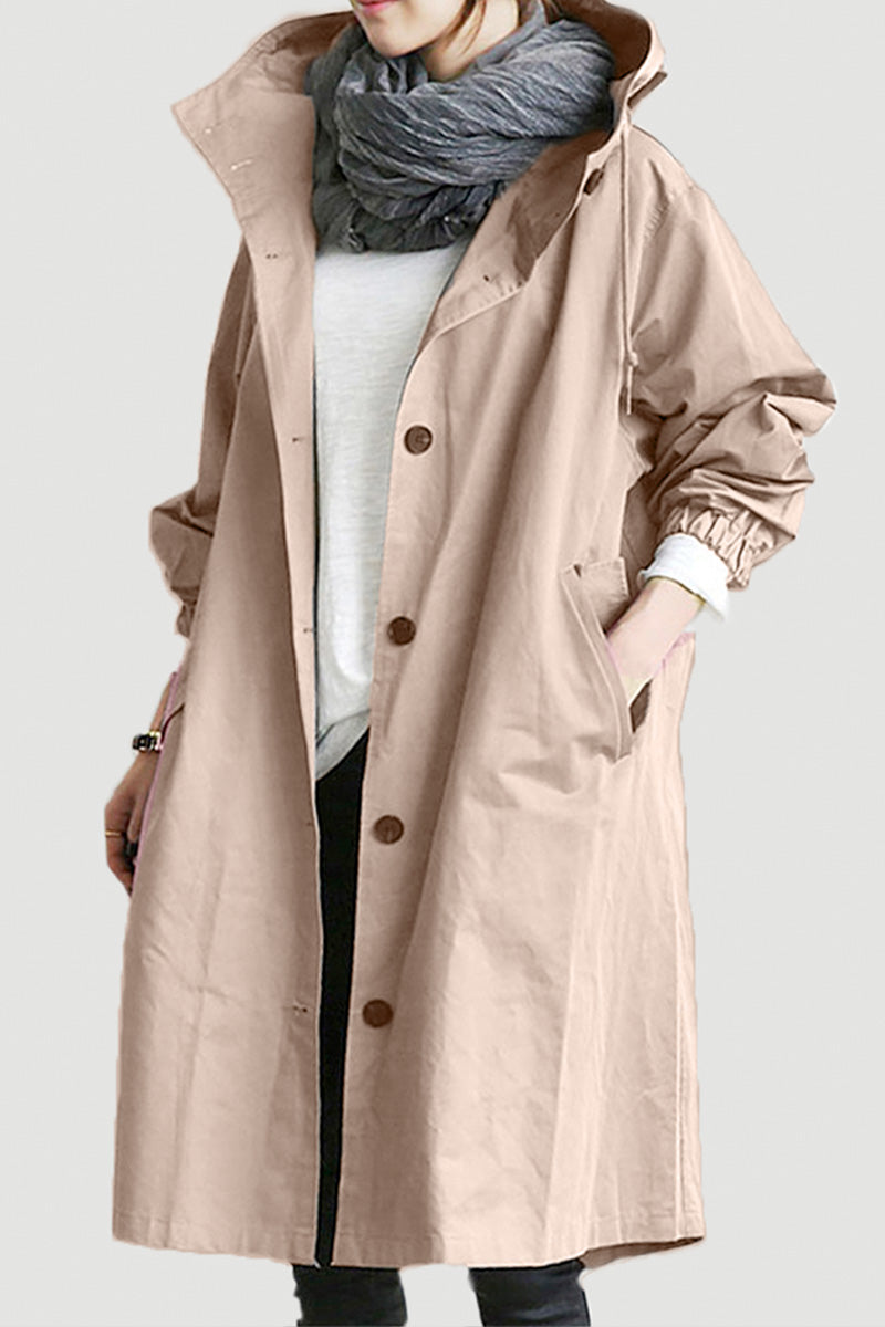 Giacca Leanne con cappuccio oversize resistente all'acqua