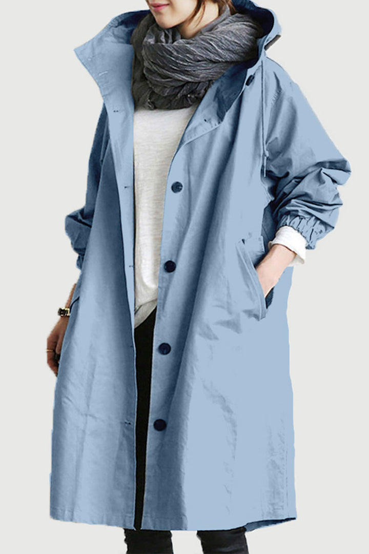 Giacca Leanne con cappuccio oversize resistente all'acqua