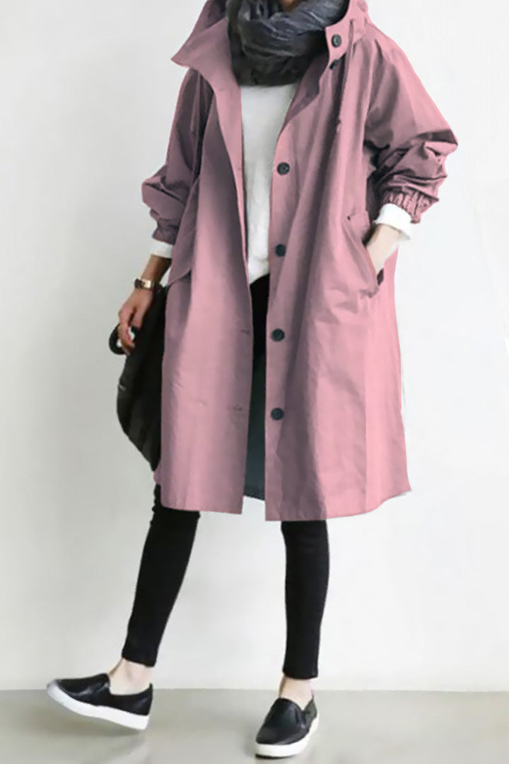 Giacca Leanne con cappuccio oversize resistente all'acqua