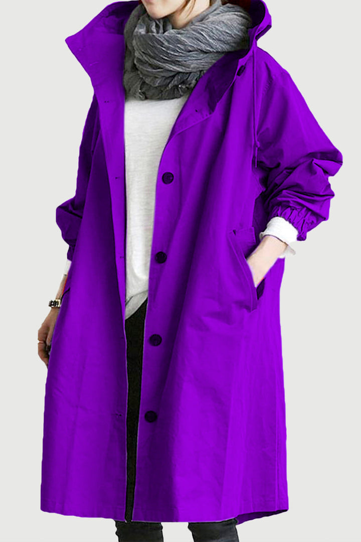 Giacca Leanne con cappuccio oversize resistente all'acqua