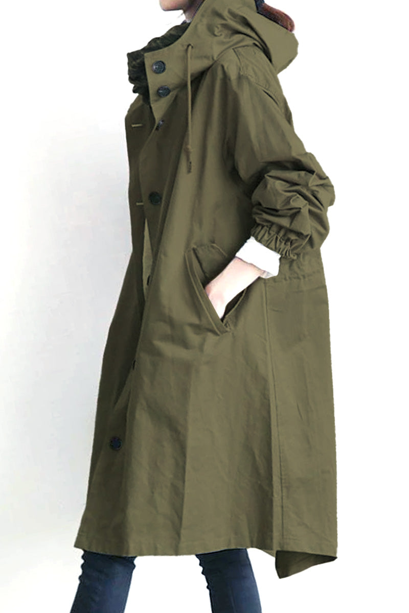 Giacca Leanne con cappuccio oversize resistente all'acqua