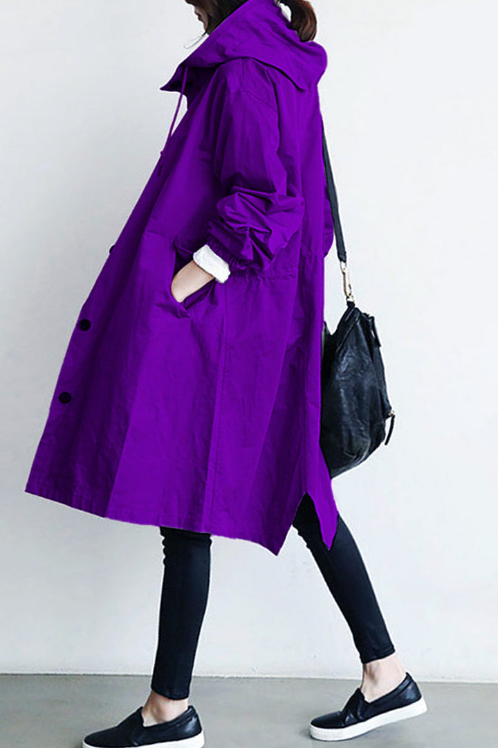 Giacca Leanne con cappuccio oversize resistente all'acqua