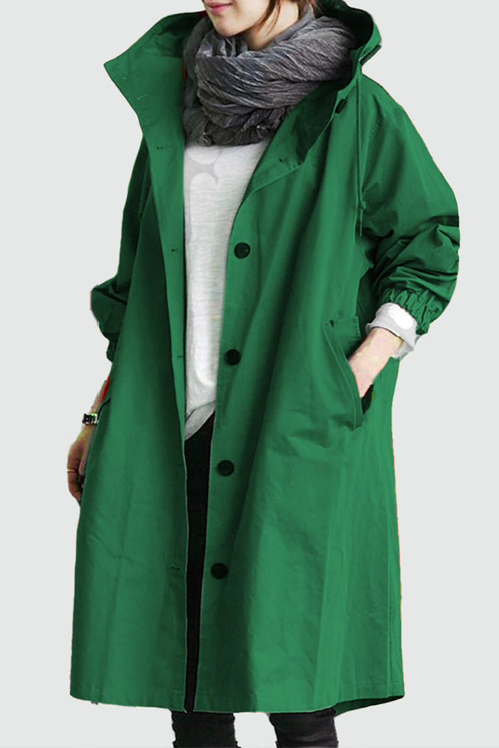 Giacca Leanne con cappuccio oversize resistente all'acqua