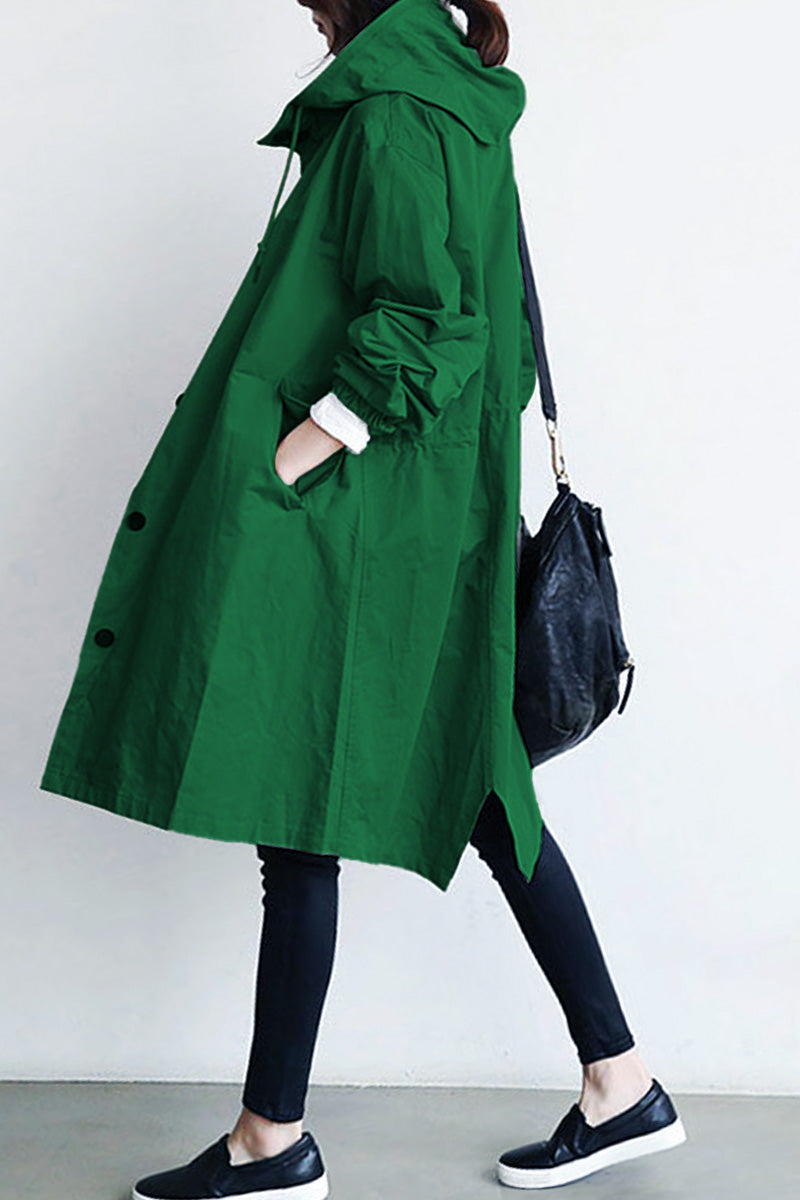 Giacca Leanne con cappuccio oversize resistente all'acqua