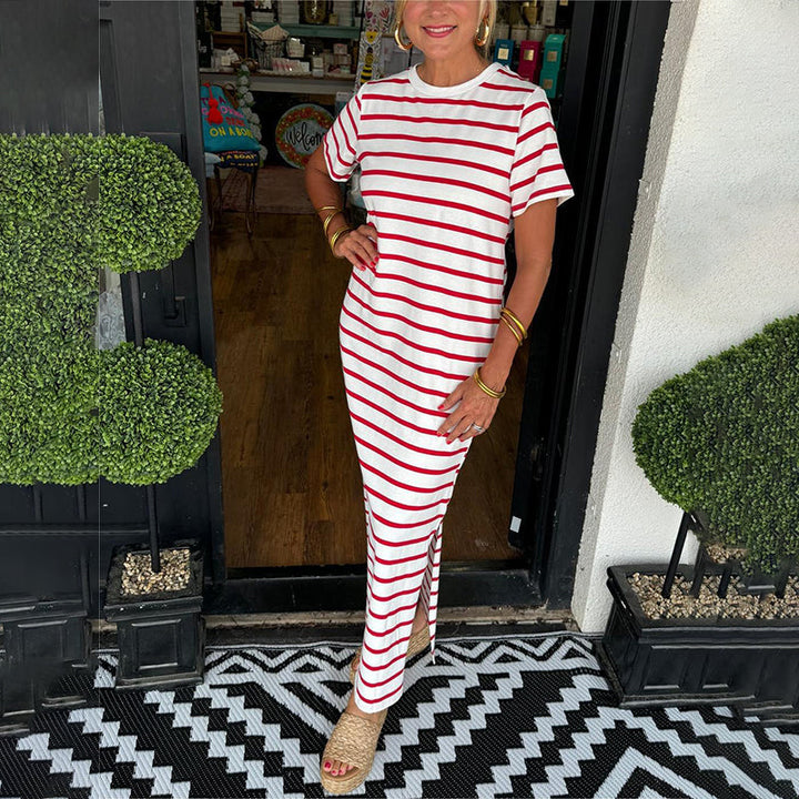 Maxi abito a righe Sara