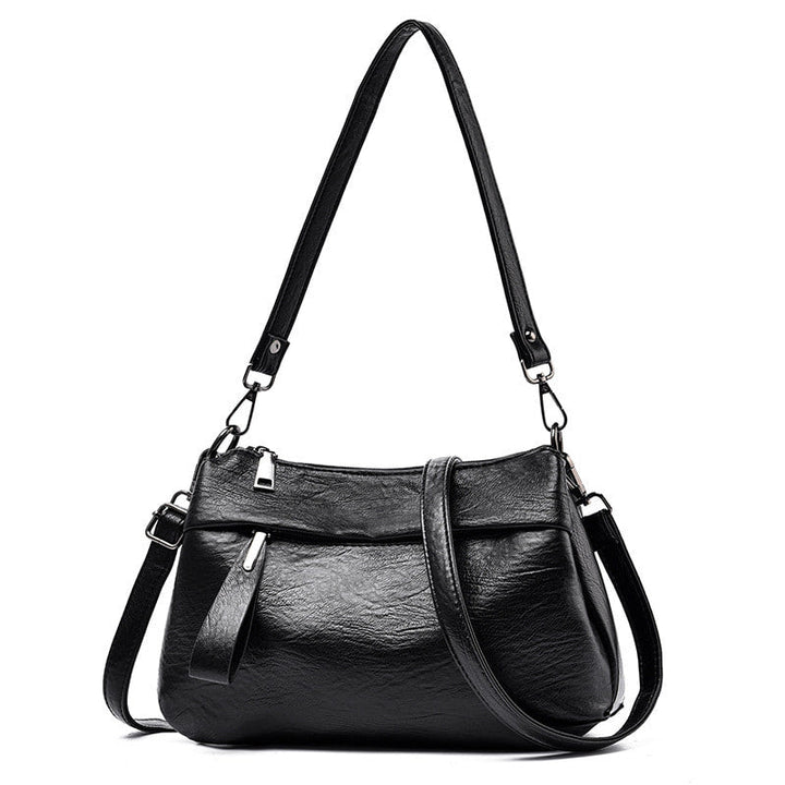 Sanya Classic Leather Crossbody Bag