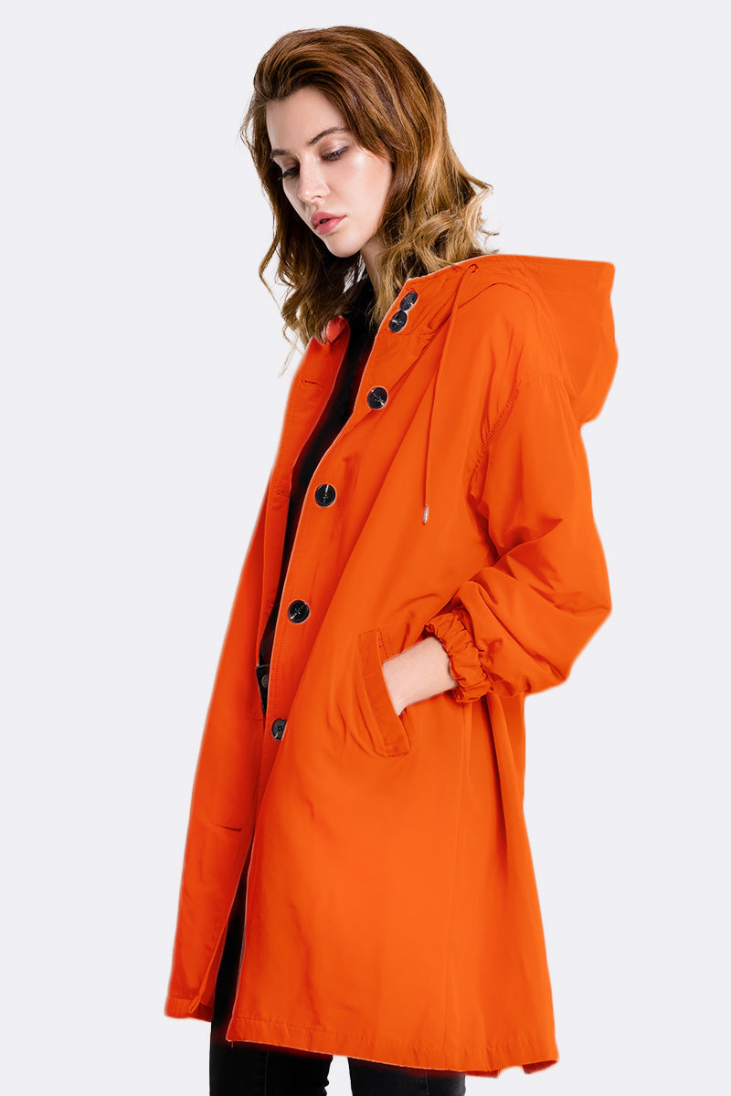 Giacca Leanne con cappuccio oversize resistente all'acqua