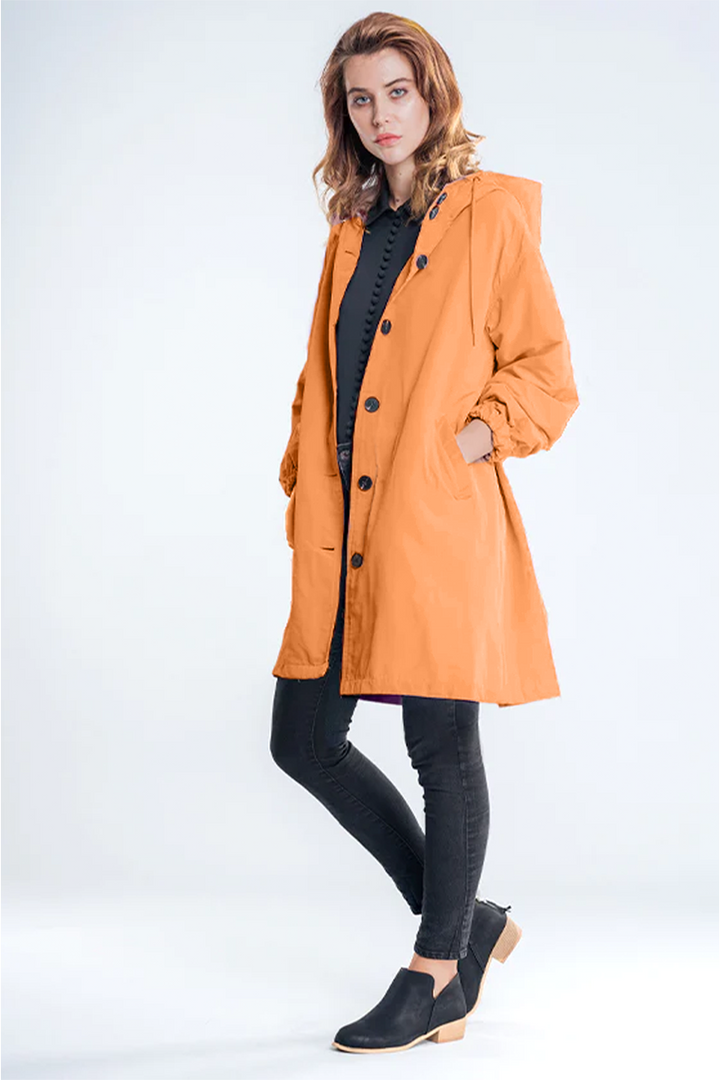 Giacca Leanne con cappuccio oversize resistente all'acqua